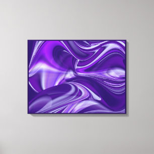 Paarse Dromen, Abstracte Fantasie Regenboog Kunst Canvas Afdruk