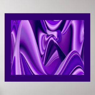 Paarse Dromen, Abstracte Fantasie Regenboog Kunst Poster