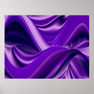 Paarse Dromen, Abstracte Fantasie Regenboog Kunst Poster