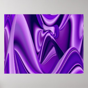 Paarse Dromen, Abstracte Fantasie Regenboog Kunst Poster
