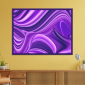 Paarse dromen, Abstracte Fantasy Rainbow Art Canvas Afdruk (Insitu (Woonkamer))