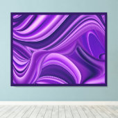 Paarse dromen, Abstracte Fantasy Rainbow Art Canvas Afdruk (Insitu (Houten vloer))