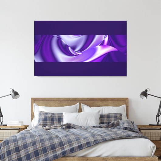 Paarse dromen, Abstracte Fantasy Rainbow Art Canvas Afdruk (Insitu (Slaapkamer))