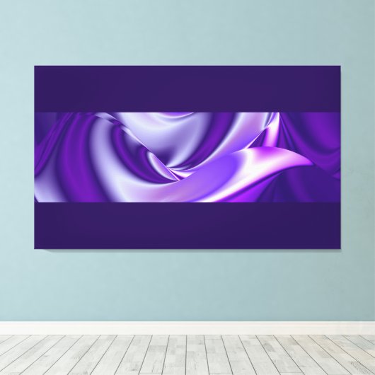 Paarse dromen, Abstracte Fantasy Rainbow Art Canvas Afdruk (Insitu (Houten vloer))