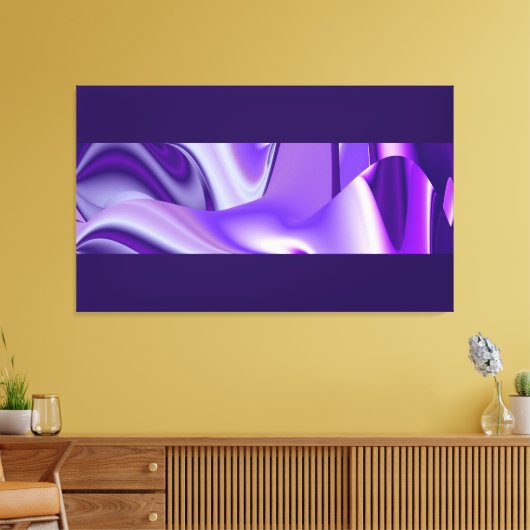 Paarse dromen, Abstracte Fantasy Rainbow Art Canvas Afdruk (Insitu (Woonkamer))