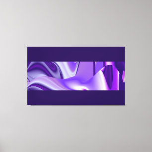 Paarse dromen, Abstracte Fantasy Rainbow Art Canvas Afdruk