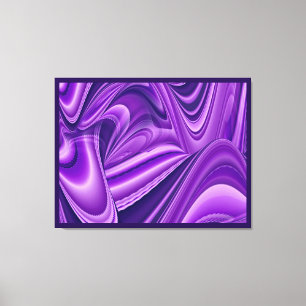 Paarse dromen, Abstracte Fantasy Rainbow Art Canvas Afdruk