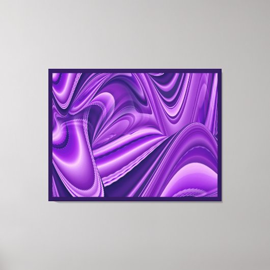 Paarse dromen, Abstracte Fantasy Rainbow Art Canvas Afdruk (Voorkant)