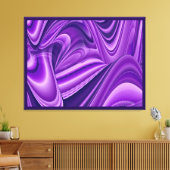 Paarse dromen, Abstracte Fantasy Rainbow Art Canvas Afdruk (Insitu (Woonkamer))
