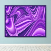 Paarse dromen, Abstracte Fantasy Rainbow Art Canvas Afdruk (Insitu (Houten vloer))