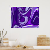 Paarse dromen, Abstracte Fantasy Rainbow Art Poster (Keuken)