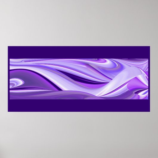 Paarse dromen, Abstracte Fantasy Rainbow Art Poster (Voorkant)