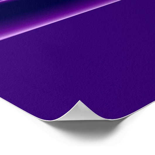 Paarse dromen, Abstracte Fantasy Rainbow Art Poster (Hoek)