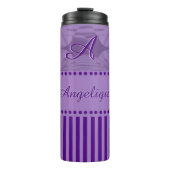 Paarse dromen Combo Design met Monogram Thermosbeker (Voorkant)