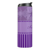 Paarse dromen Combo Design met Monogram Thermosbeker (Gedraaid links)