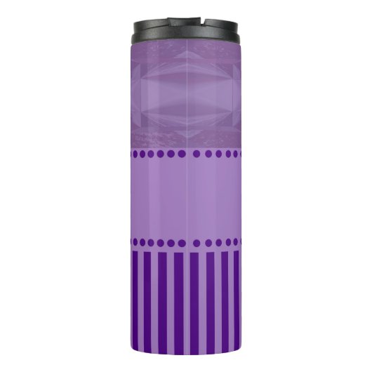 Paarse dromen Combo Design met Monogram Thermosbeker (Achterkant)