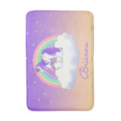  Paarse dromen regenboogvlies Badmat (Voorkant Verticaal)