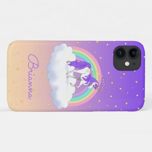 Paarse dromen regenboogvlies Case-Mate iPhone Case (Achterkant (horizontaal))