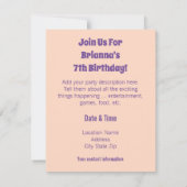  Paarse dromen regenboogvlies Kaart (Achterkant)