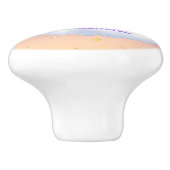 Paarse dromen regenboogvlies Keramische Knop (Zijkant)