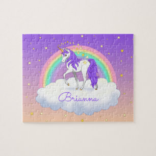 Paarse dromen regenboogvlies Legpuzzel