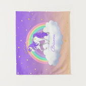  Paarse dromen regenboogvlies Wandkleed (Voorkant)