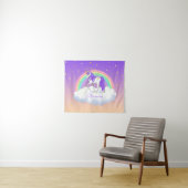  Paarse dromen regenboogvlies Wandkleed (In Situ (horizontaal))