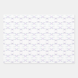 Paarse dromenpatroon inpakpapier vellen