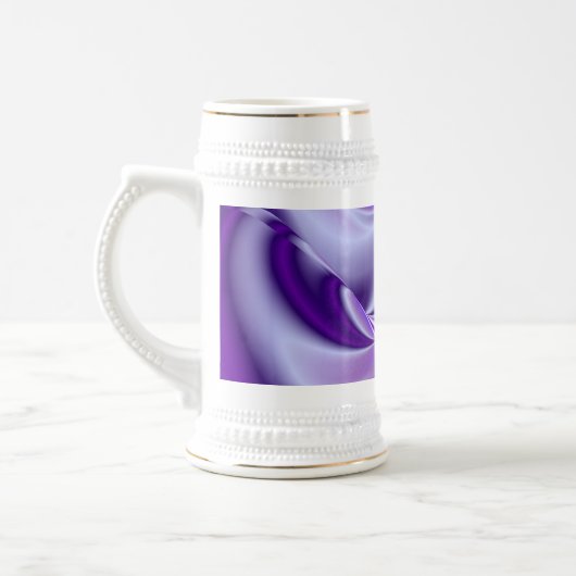 Paarse droom, Abstracte Fantastische regenboog-kun Bierpul (Links)