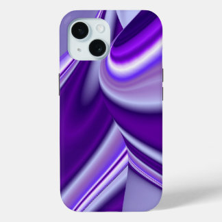 Paarse droom, Abstracte Fantastische regenboog-kun iPhone 15 Case
