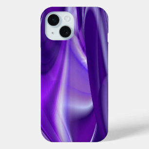 Paarse droom, Abstracte Fantastische regenboog-kun iPhone 15 Case