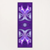 Paarse droom, Abstracte Fantastische regenboog-kun Yogamat (Achterkant)