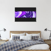 Paarse droom canvas afdruk (Insitu (Slaapkamer))