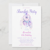 Paarse Droom Catcher Slumber Party Meisjes Verjaar Kaart (Voorkant)