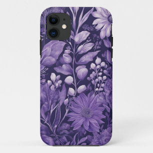 Paarse droom, fantasie bloem indigo palet Case-Mate iPhone case