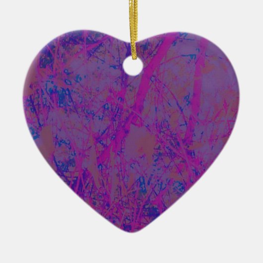 Paarse droom Fantasy Mix Match Keramisch Ornament (Voorkant)