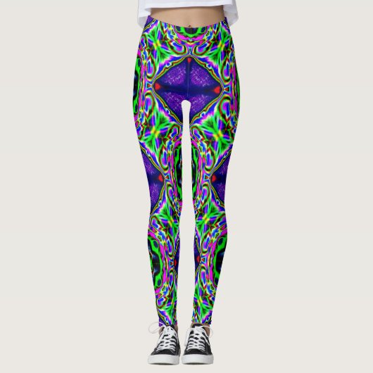 paarse droom leggings (Voorkant)