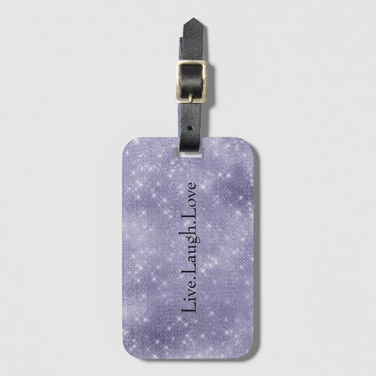 Paarse droom sprankeling bagagelabel (Voorkant (verticaal))