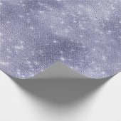 Paarse droom sprankeling cadeaupapier (Hoek)