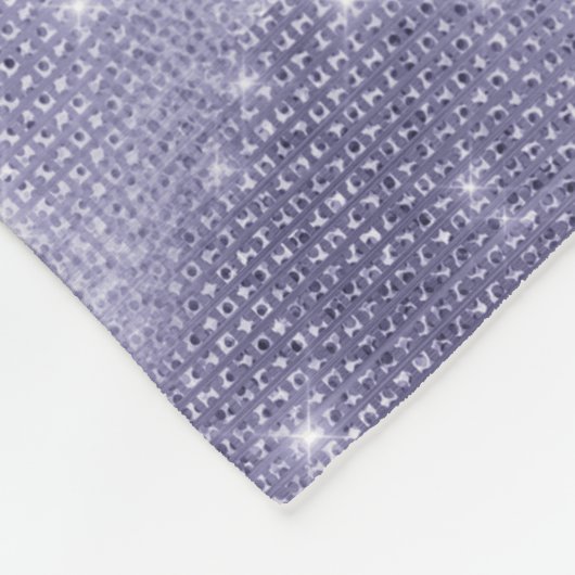 Paarse droom sprankeling fleece deken (Hoek)