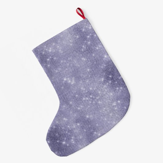 Paarse droom sprankeling grote kerstsok (Achterkant (Hangend))