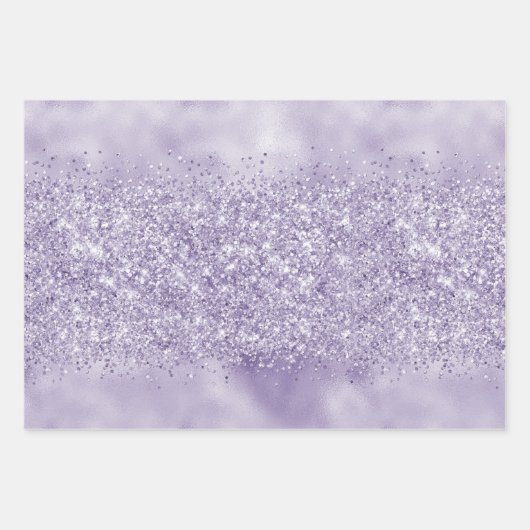 Paarse droom sprankeling inpakpapier vel (Voorkant 2)