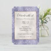 Paarse droom sprankeling kaart (Staand voorkant)