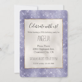 Paarse droom sprankeling kaart