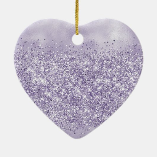 Paarse droom sprankeling keramisch ornament (Achterkant)