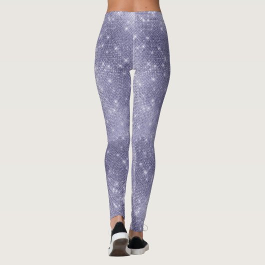 Paarse droom sprankeling leggings (Achterkant)