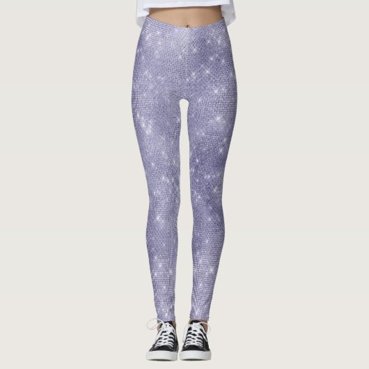 Paarse droom sprankeling leggings (Voorkant)