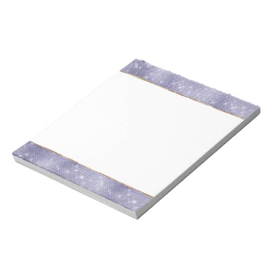 Paarse droom sprankeling notitieblok (Linkerzijde)
