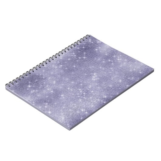 Paarse droom sprankeling notitieboek (Linkerzijde)