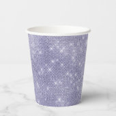Paarse droom sprankeling papieren bekers (Achterkant)